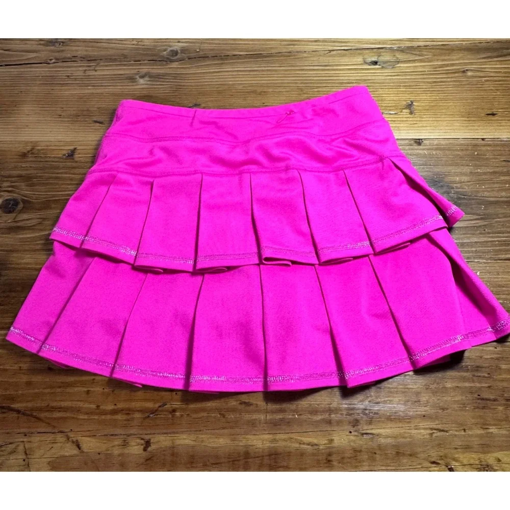 Gap Fit-Girls Hot Pink Activewear Tennis Skort Skirt Shorts‎ Built-in Sz L 10-11